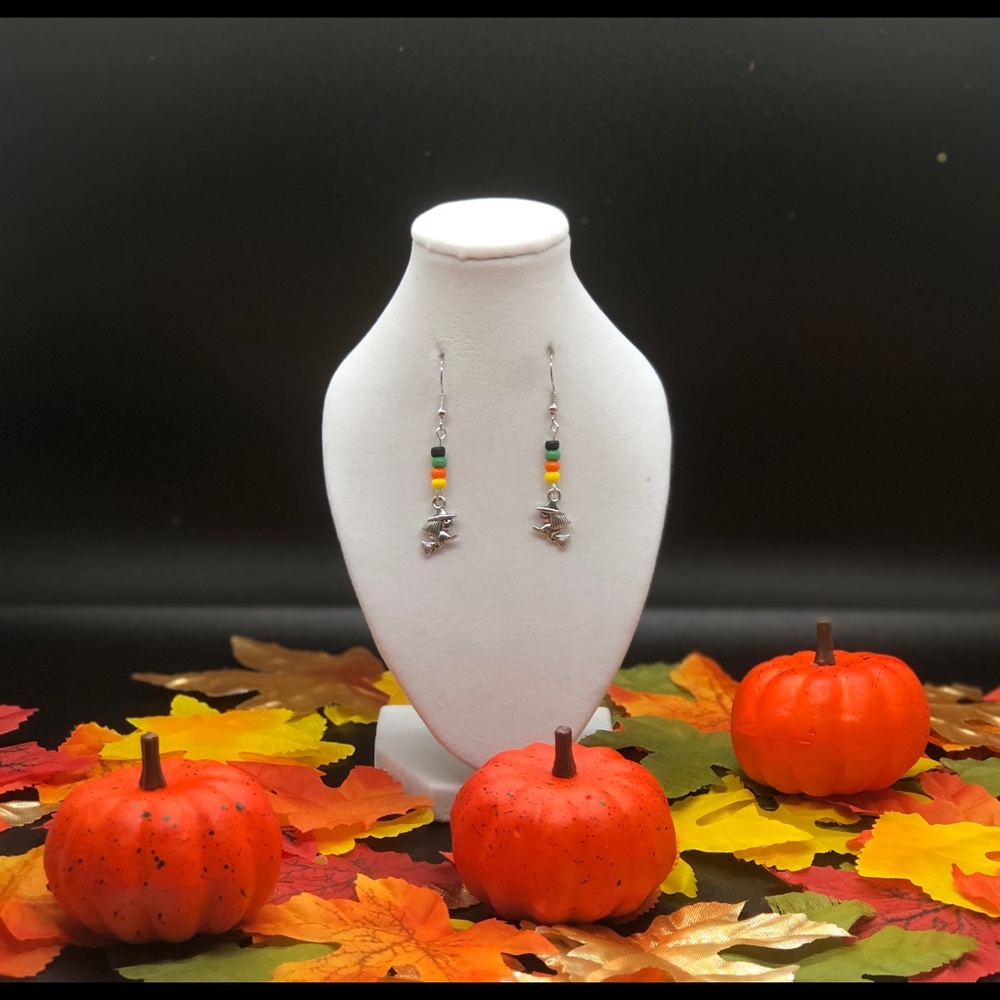 Halloween witch earrings